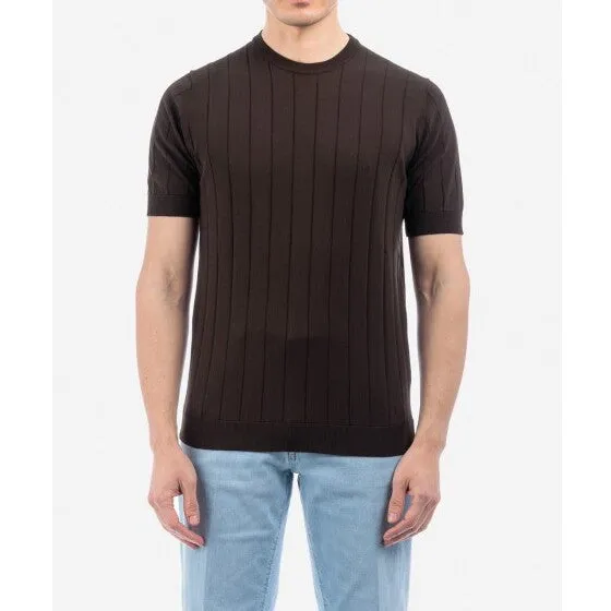 Filippo De Laurentiis GC1MC CR14C190 maglia marrone