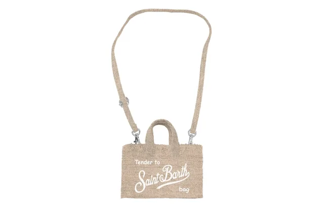 MC2 Saint Barth Phone Bag borsa lino beige