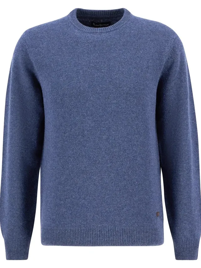 Barbour Essential Patch Crew MKN0584 Maglione Indigo