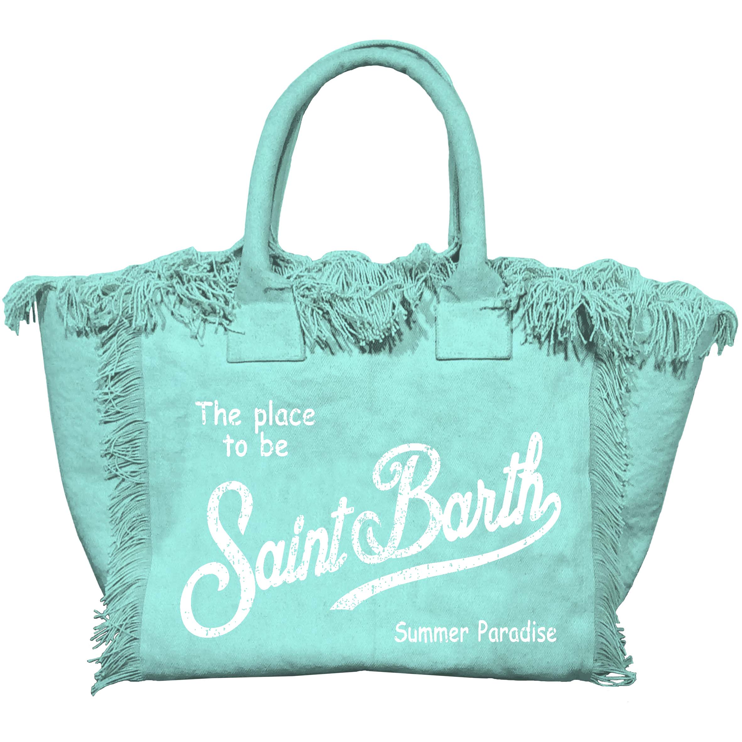 MC2 Saint Barth Vanity 00711L borsa verde acqua canvas