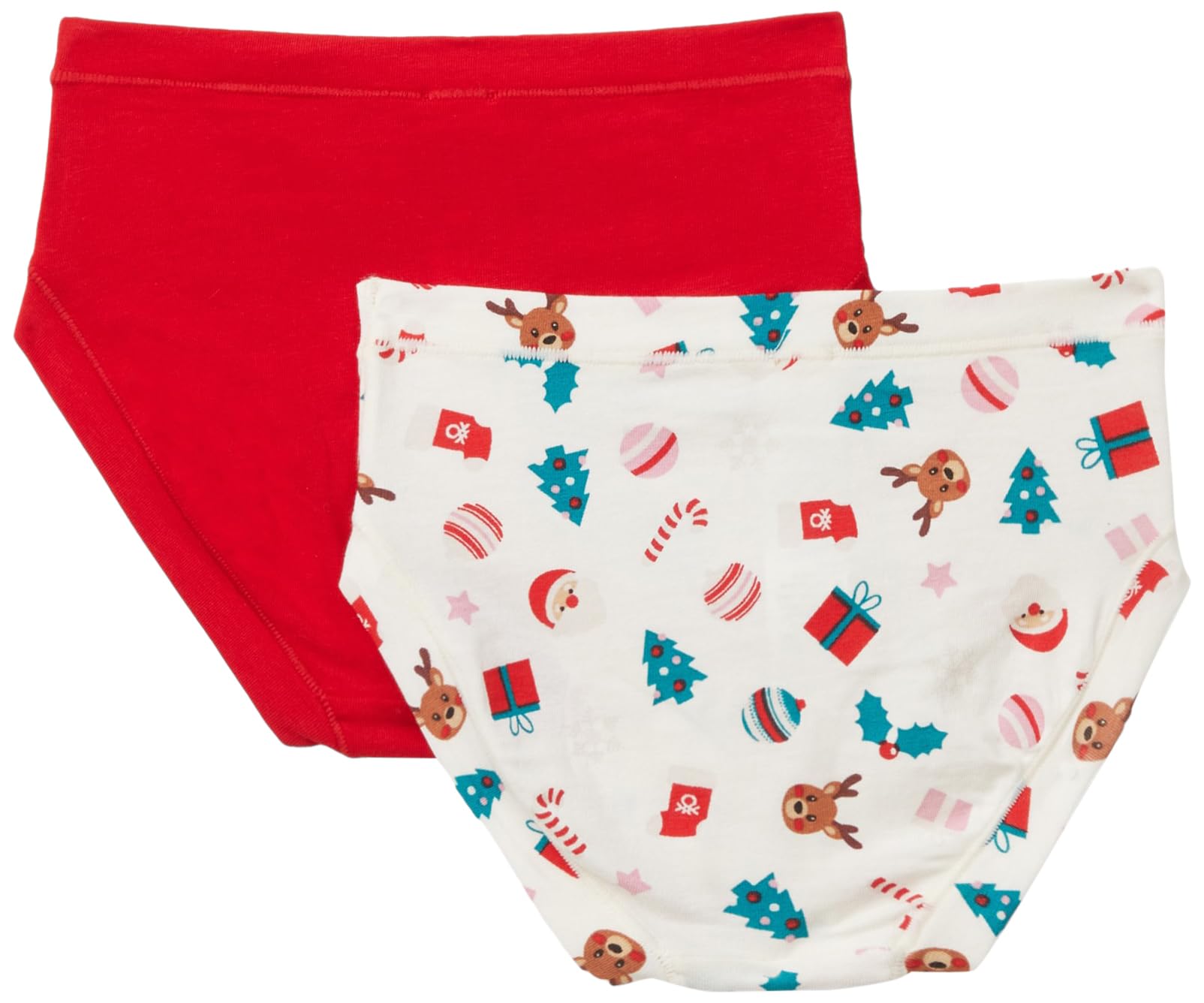 United Colors of Benetton set 2 slip cotone organico bambina