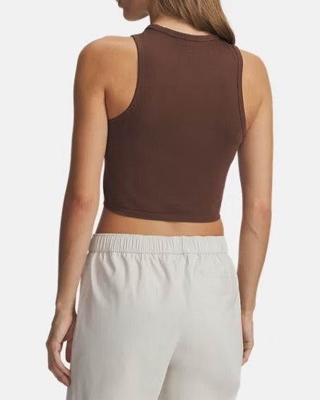 Under Armour 77-6011132 canotta donna brown cotone