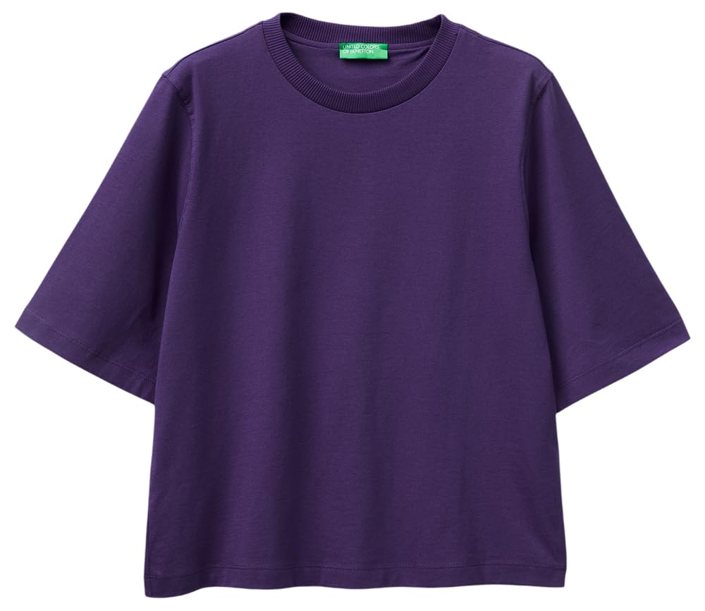 Benetton T-shirt e Polo T-shirt boxy manica gomito