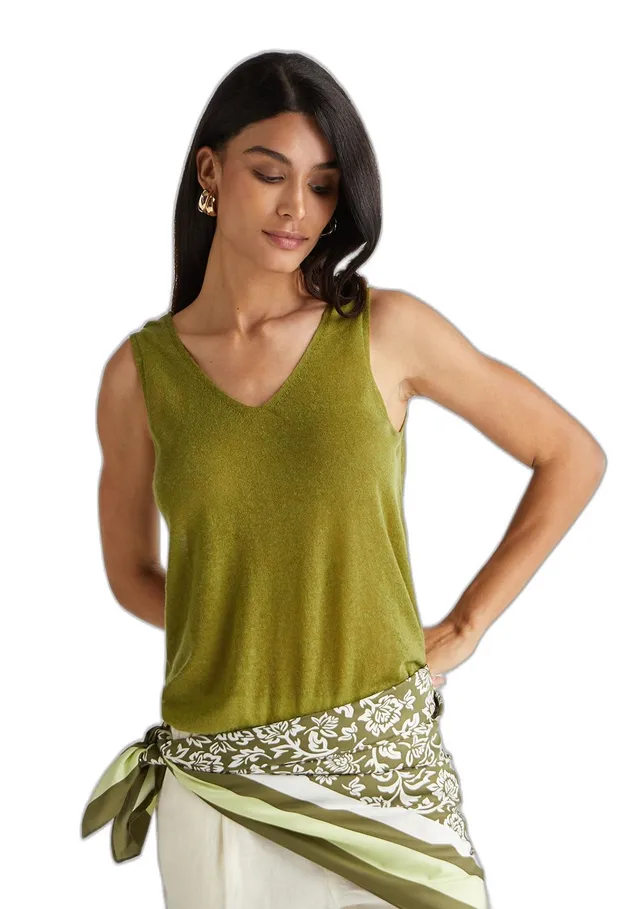 Benetton Canotta 109pdh01f Donna Taglia S Reversibile