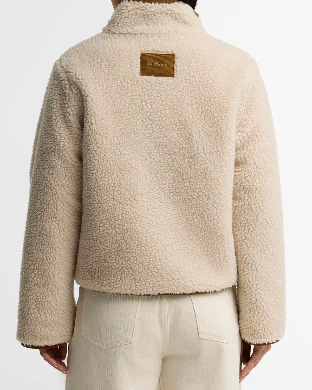 Barbour Eleonora LCA0427 giacca ecru pile teddy donna