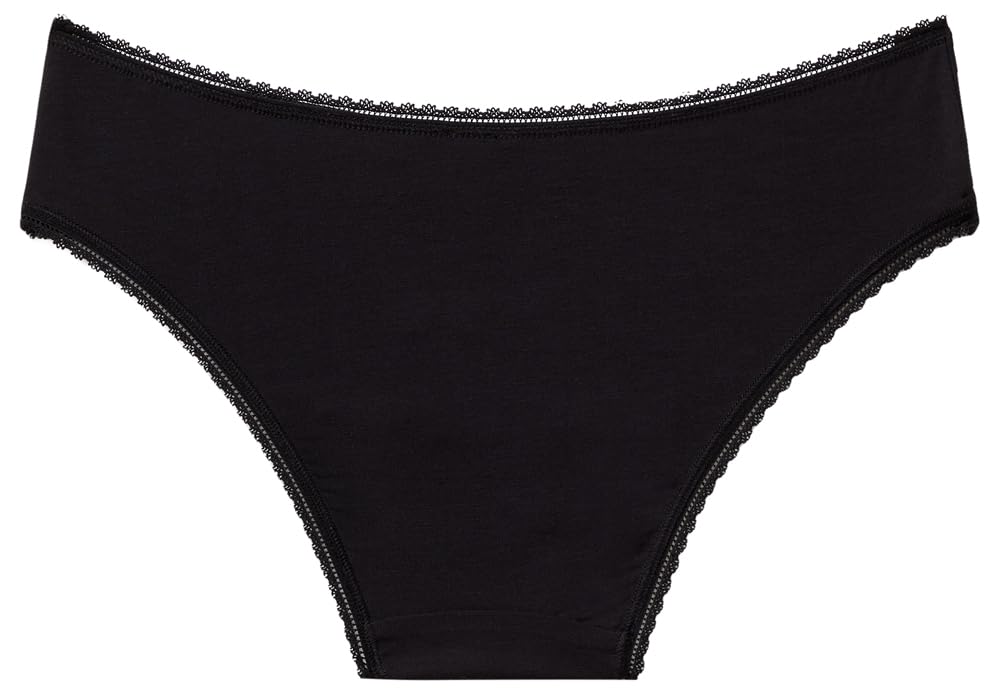 Benetton Intimo e Pigiami 3OVL1S01F slip donna XS nero modal