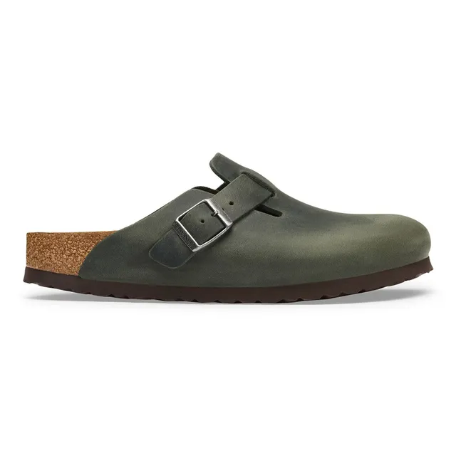 Birkenstock Boston 1032792 ciabatte uomo thyme pelle