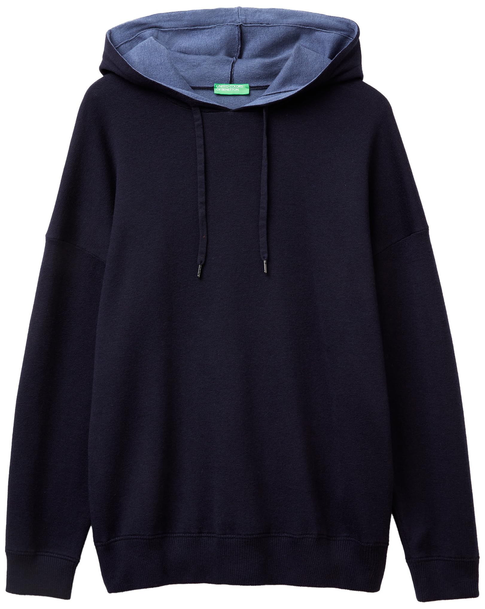 Benetton 1y6sk201x Felpa Uomo M con cappuccio over