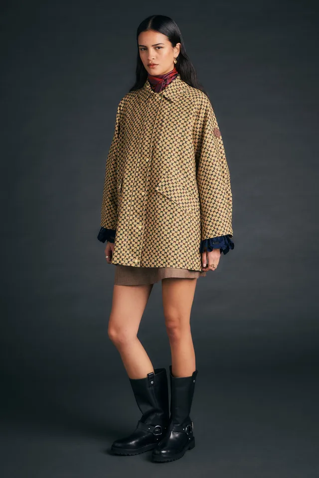 Karen Walker Tiller Jacket giacca tan multi monogram