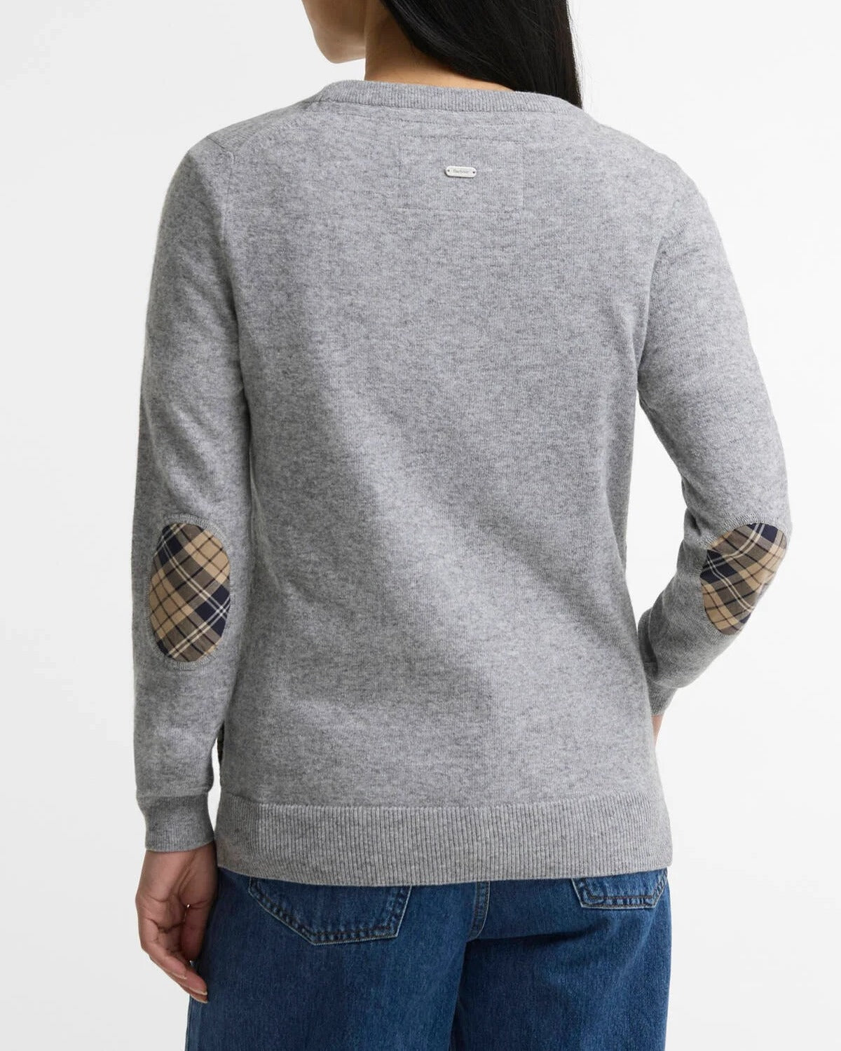 Barbour Pendle LKN1075 maglia donna grigio lana girocollo