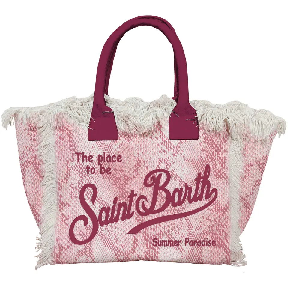 MC2 Saint Barth Vanity borsa donna snake skin rosa