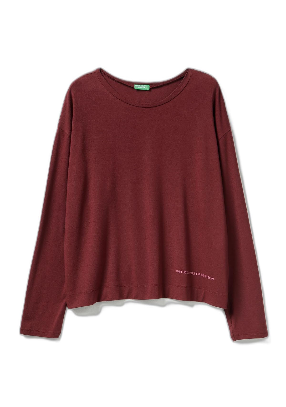 Benetton 36MX3M07B maglia pigiama donna in modal manica lunga