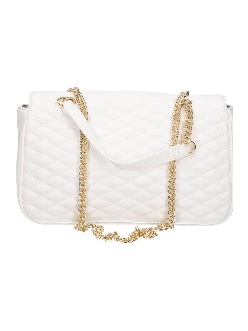 Gaelle Paris Maxi Shoulder borsa bianca trapuntata