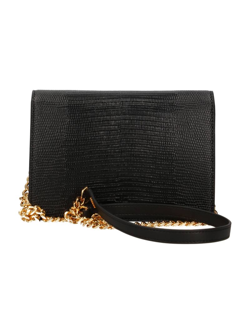 Elisabetta Franchi BS09A66E2 borsa nera tracolla ecopelle