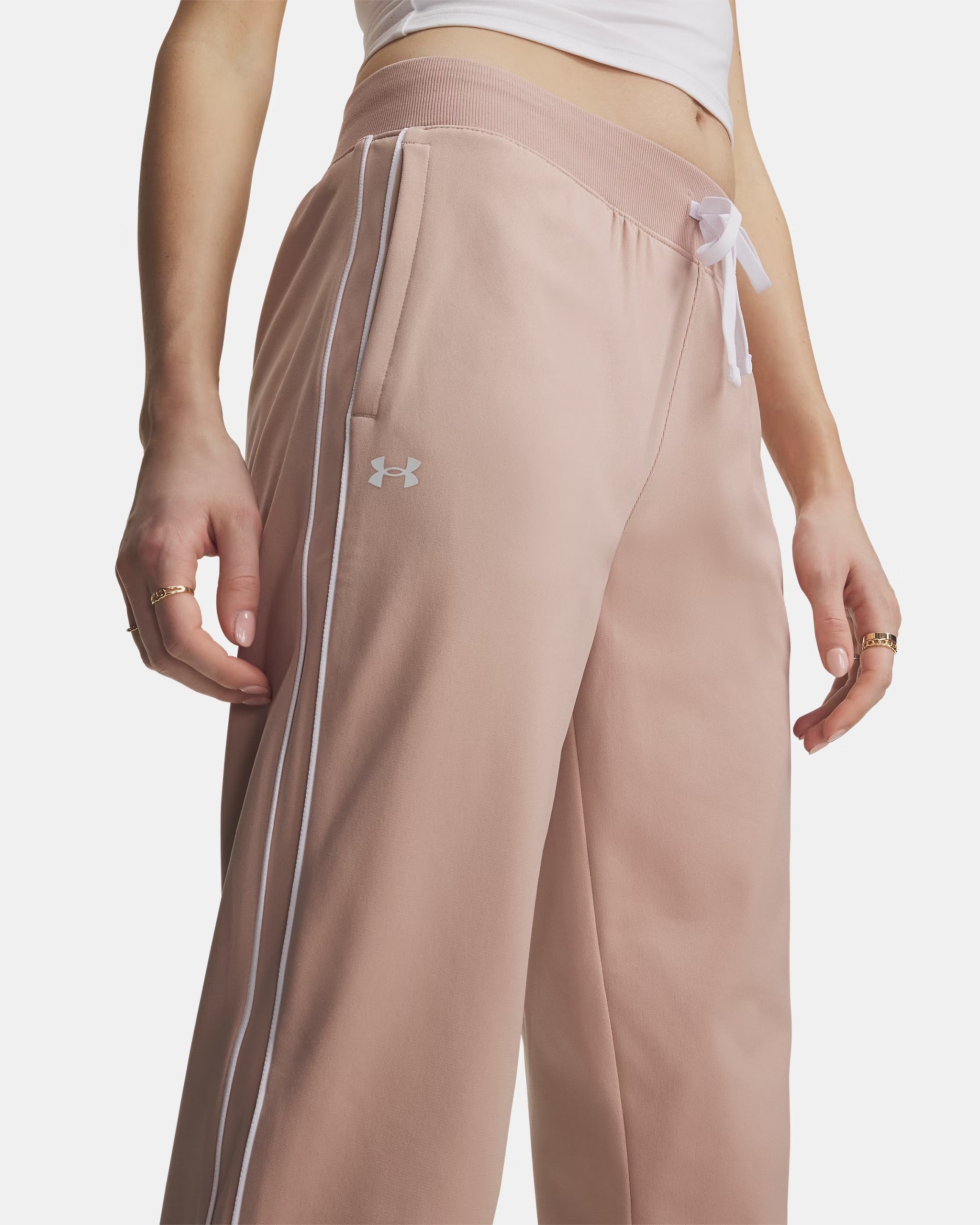 Under Armour Rival Tuta Donna Felpa Bashful Pink poliestere