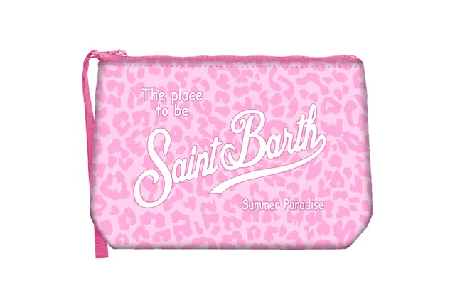 MC2 Saint Barth Aline Pochette Leopard Rosa Scuba