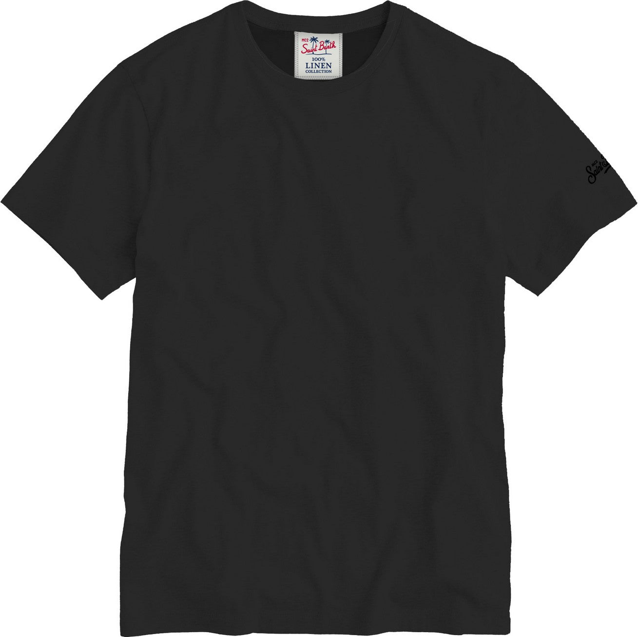 MC2 Saint Barth Ecstasea T-Shirt Lino Nero Uomo S-XL