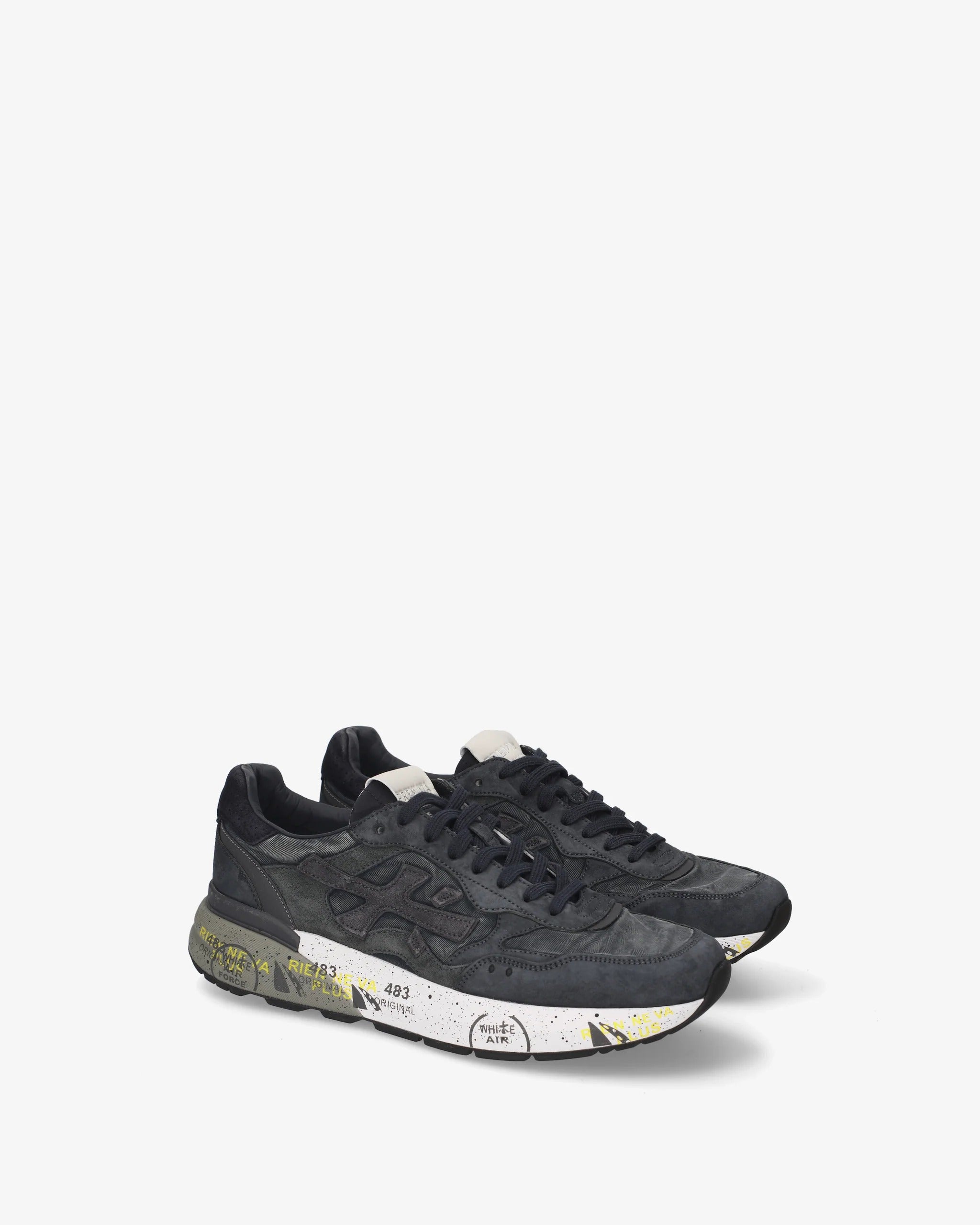 Premiata Mick 8448 sneaker uomo navy suede mesh
