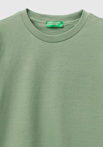 Benetton T-Shirt Donna Jersone Boxy Manica Gomito