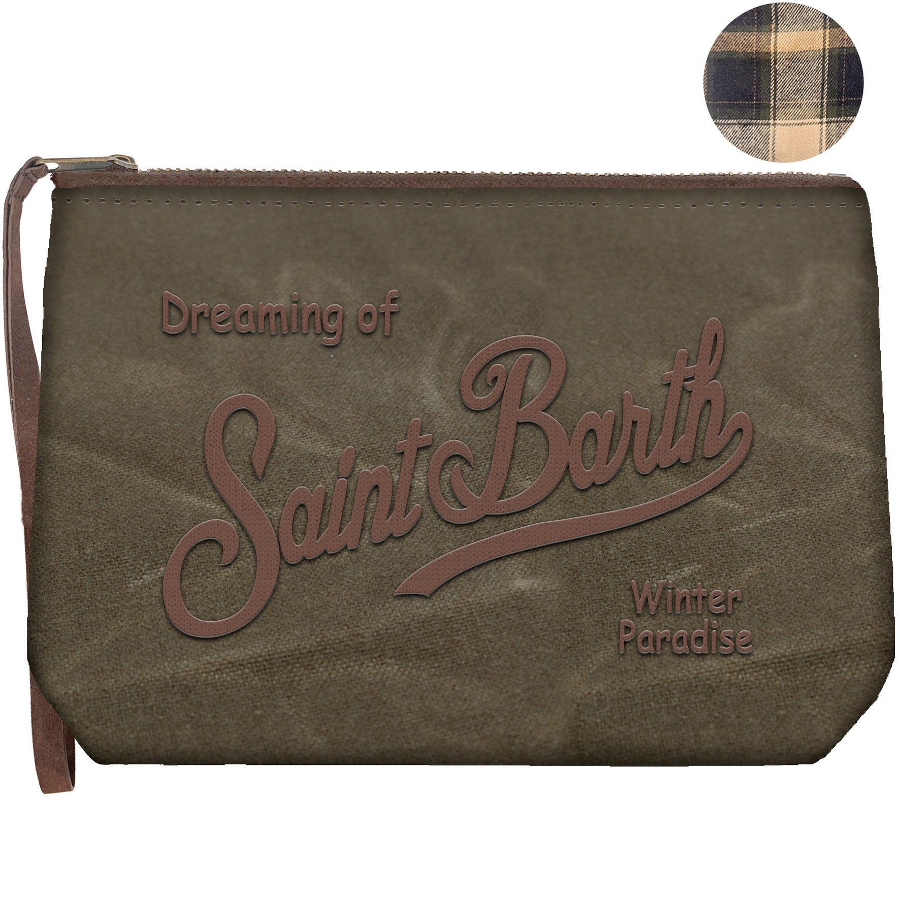 MC2 Saint Barth Aline Wax Pochette Verde Nylon Cerato