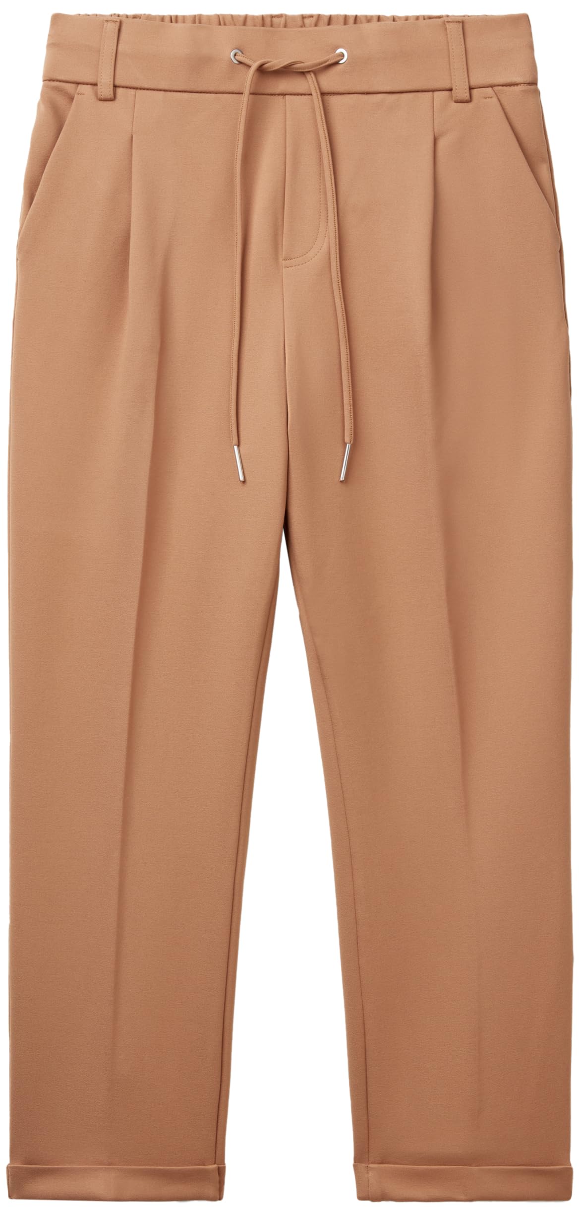 Benetton 4DI4DF00J Pantalone Jogger Donna Marrone M Viscosa