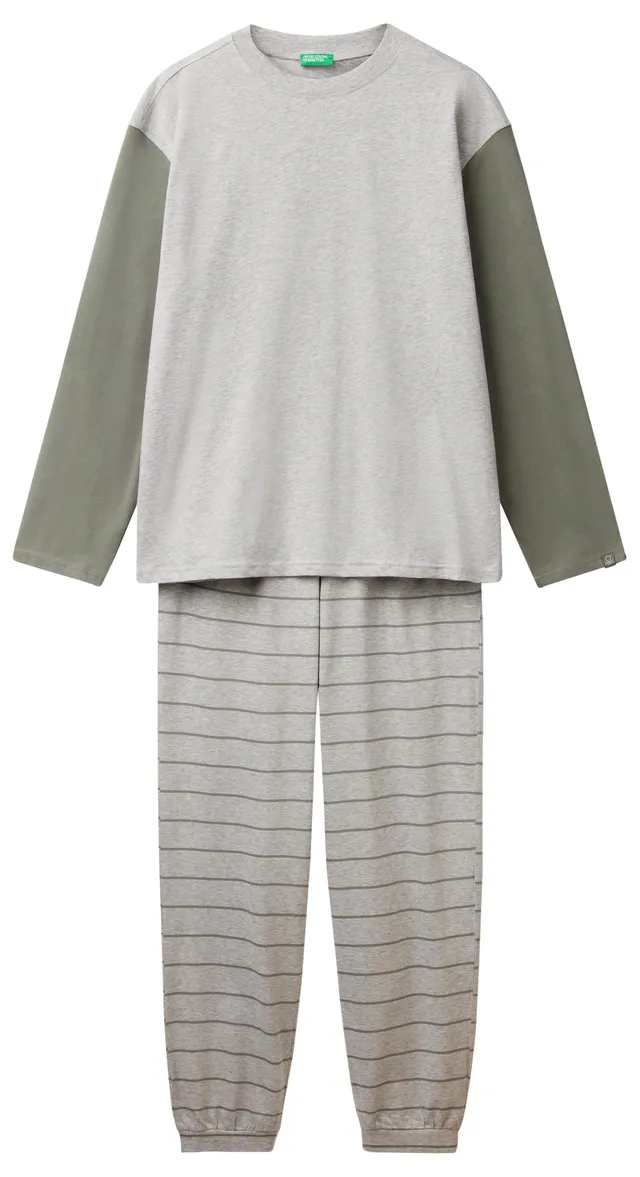 United Colors of Benetton 30964p02u pigiama uomo M grigio