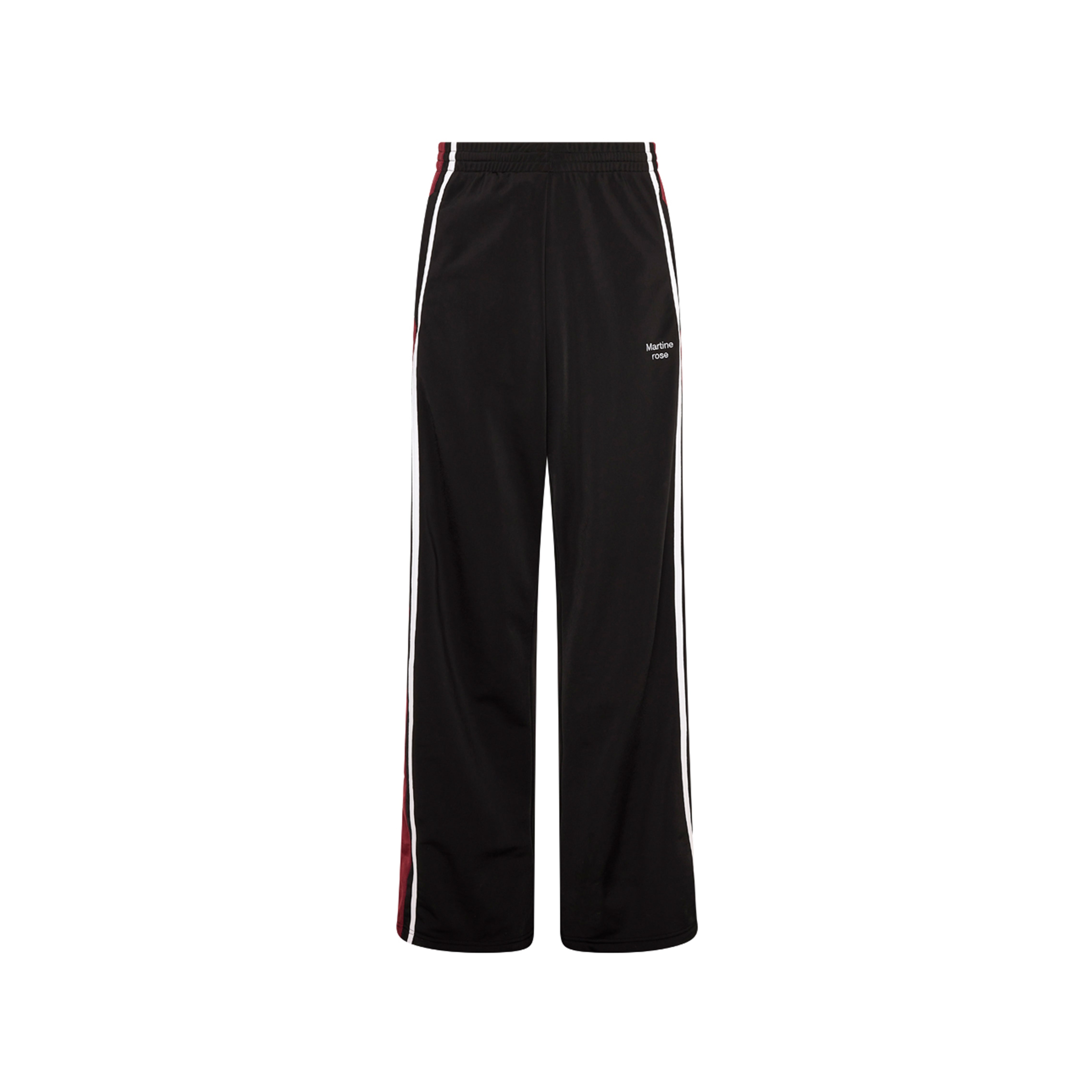 Martine Rose Wide Leg Pantaloni Tuta Burgundy