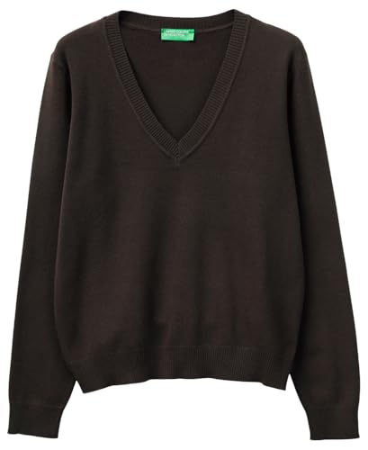 Benetton Maglieria Maglia Scollo V M/L maglia scollo a V tinta unita