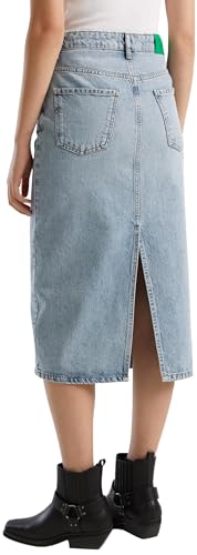 Benetton Gonne 46JTD0036 Longuette Denim 902 36