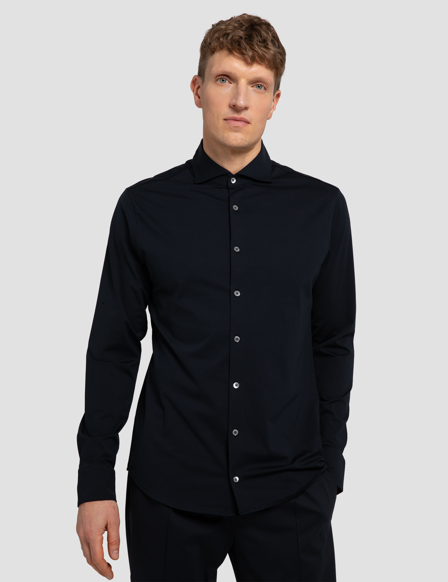 Stefan Brandt Otis M Hai La Super 100E camicia regular cotone