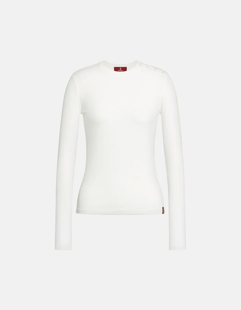 Dondup DS126 JS0336D Maglia Costine Bianco