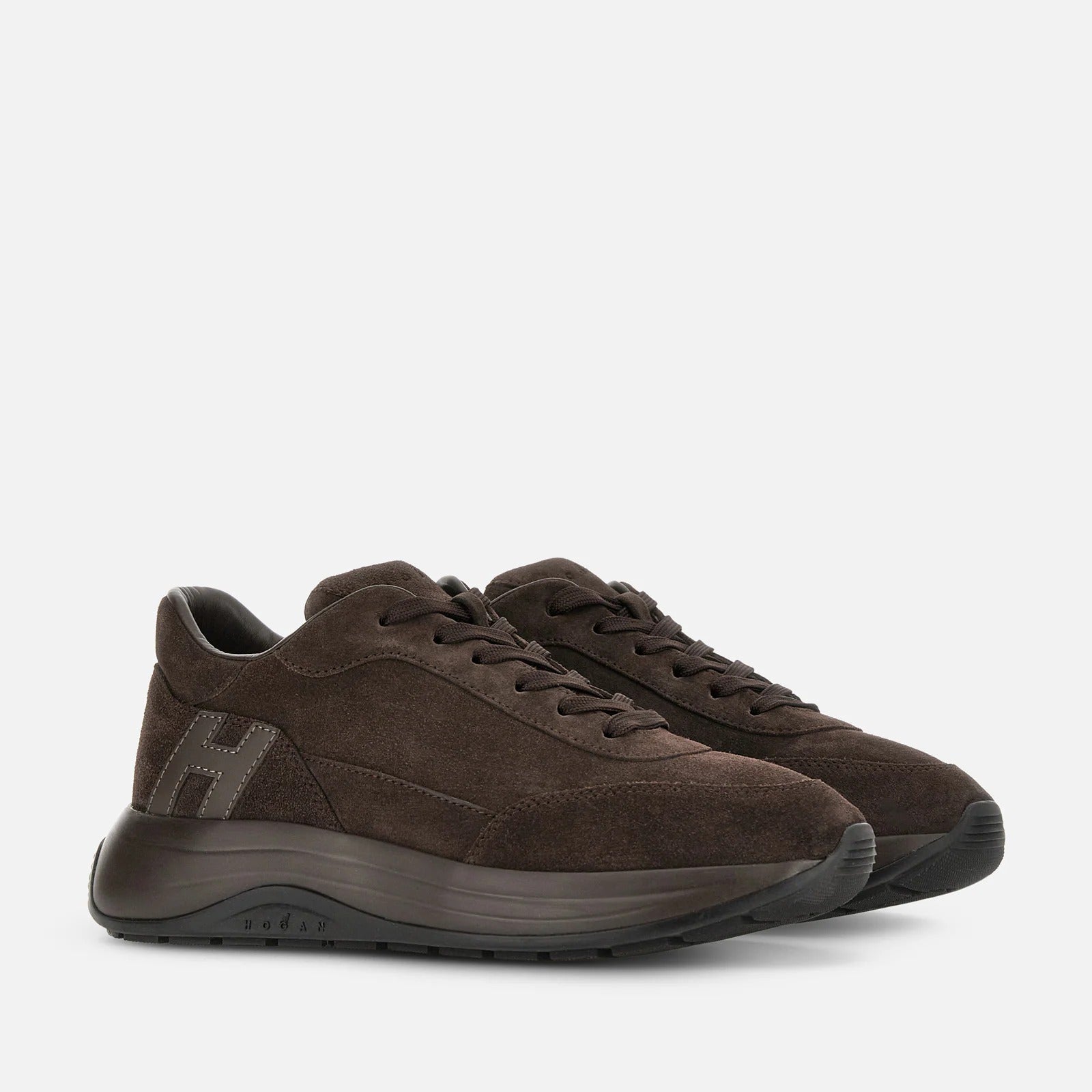Hogan Hi-Light HXM7190GH50VG sneakers marrone camoscio