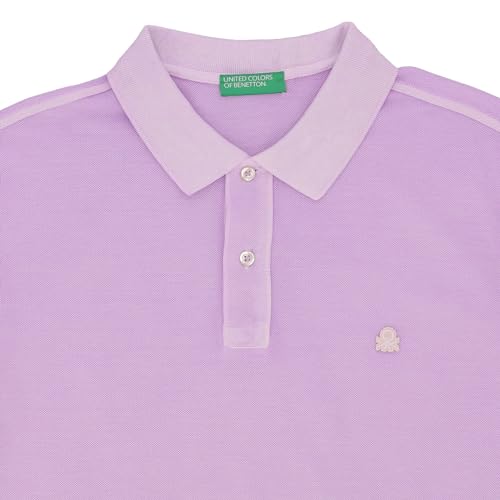 Benetton polo uomo in piquet cotone organico