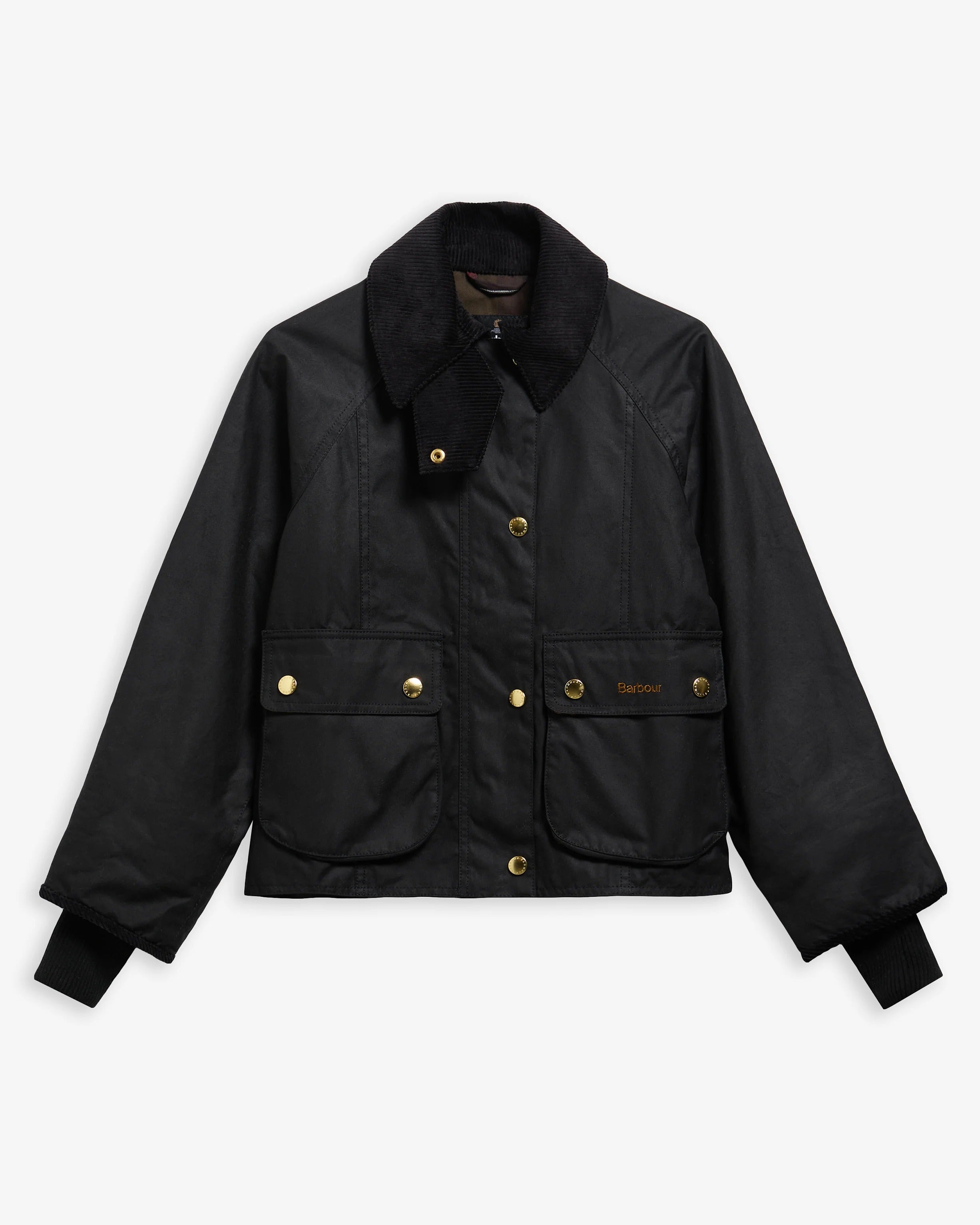 Barbour Beadnell LWX1403 giacca cerata Black Classic crop