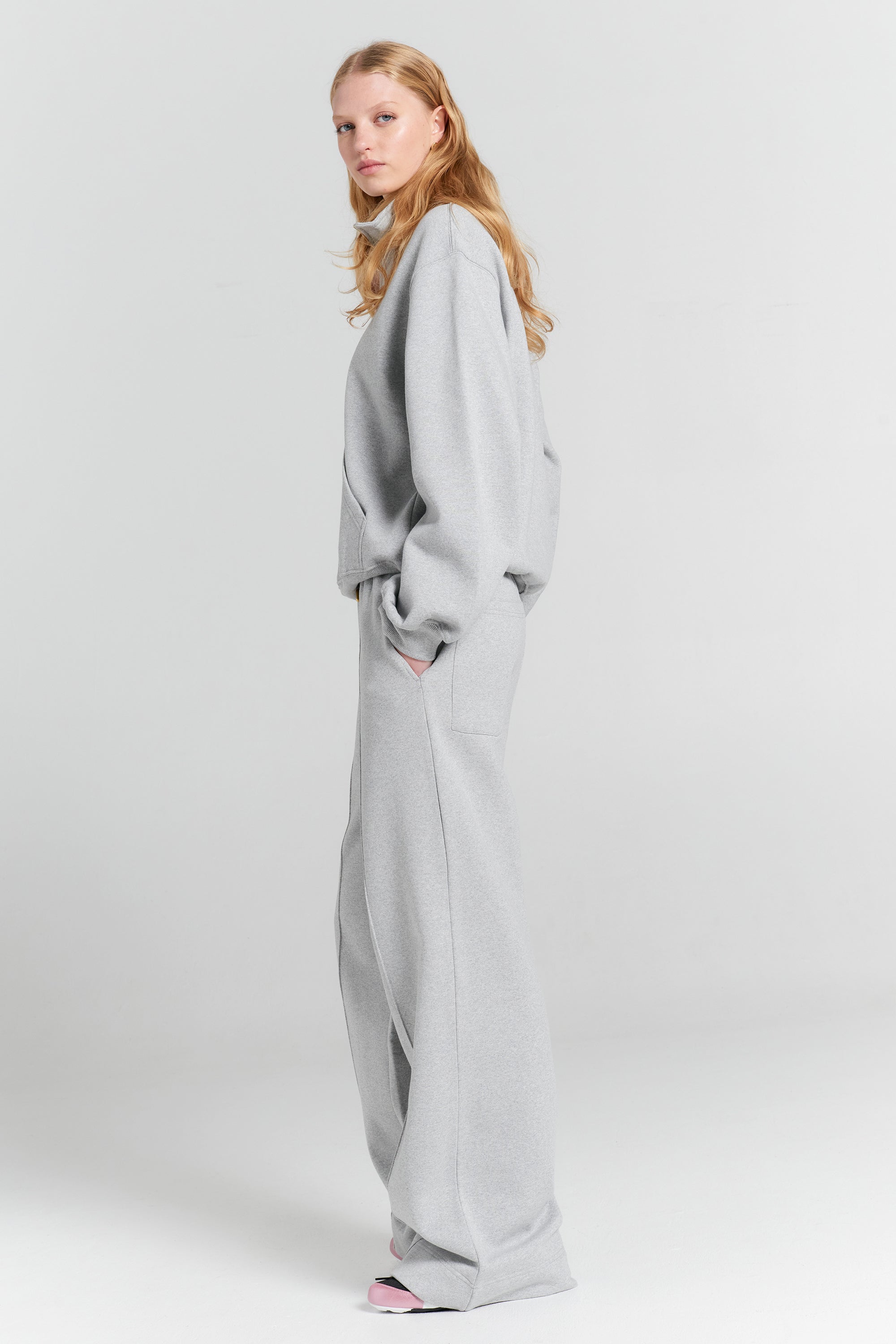 Karen Walker Runaway Girl felpa zip Grey Marle