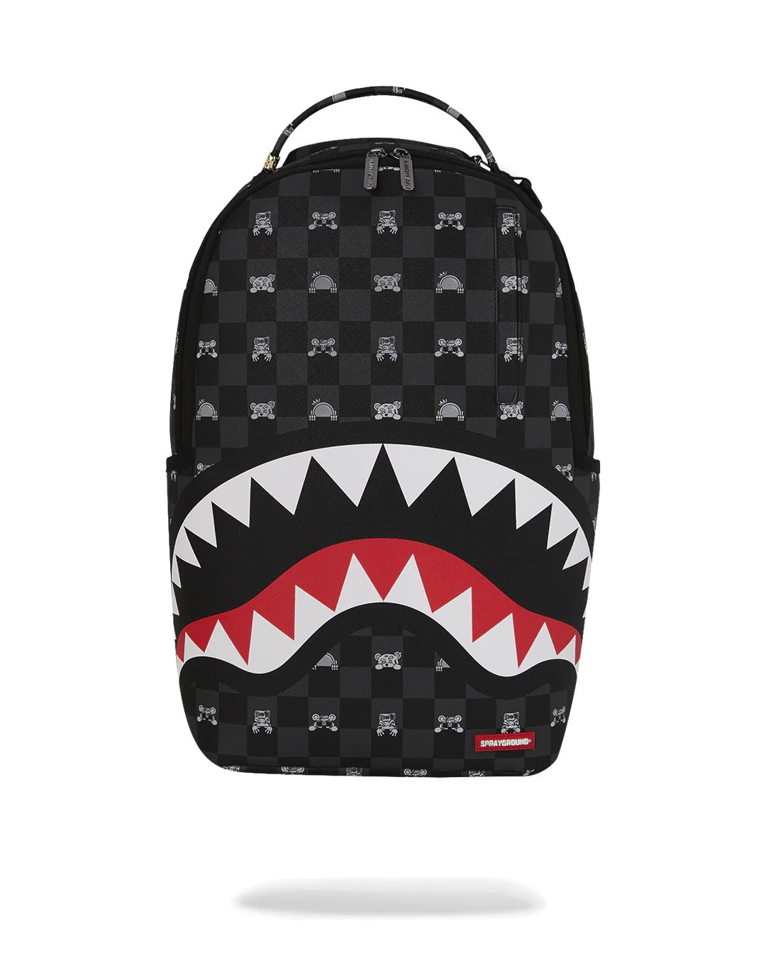Sprayground 910B8872NSZ zaino nero grigio Peeking Check PVC