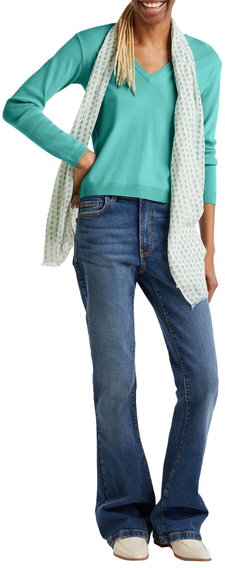 Benetton Maglieria Pullover Donna M Blu Invernale