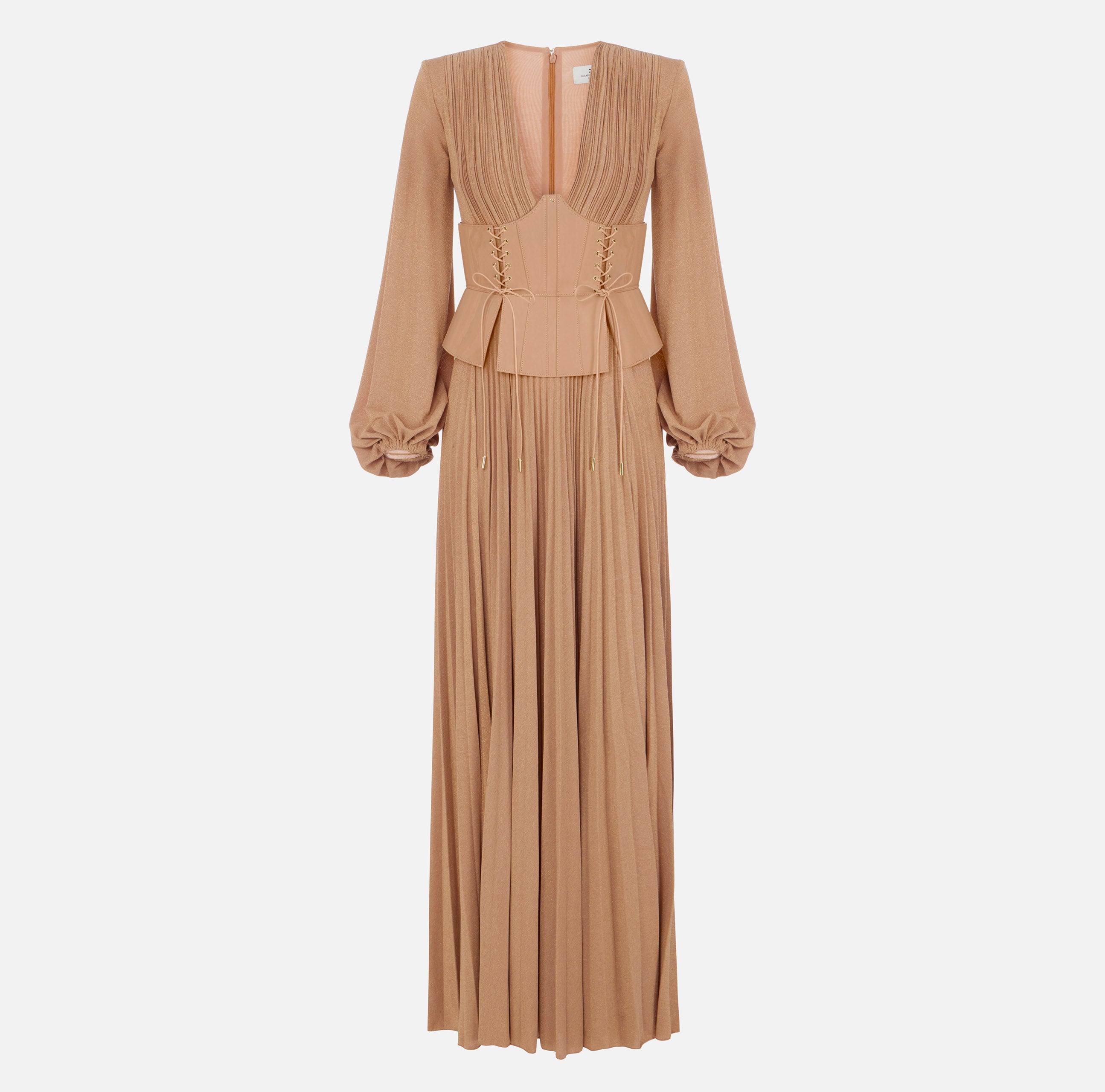 Elisabetta Franchi ABR1566E2 Abito Donna Suede Laminato