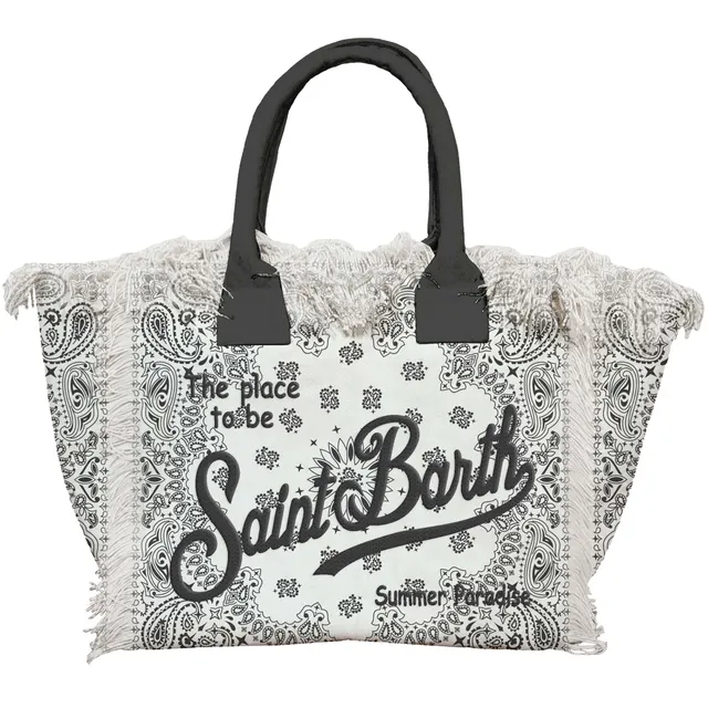 MC2 Saint Barth Vanity 09483L Borsa Bianco Cotone