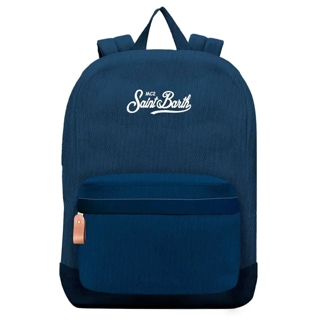 MC2 Saint Barth Canvas Backpack zaino navy cotone 00244L