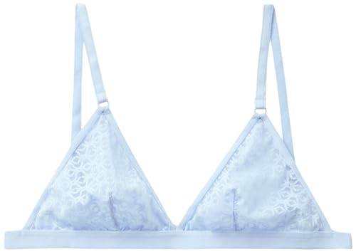 Benetton 3eq91r016 Reggiseno Donna XS Celeste triangolo