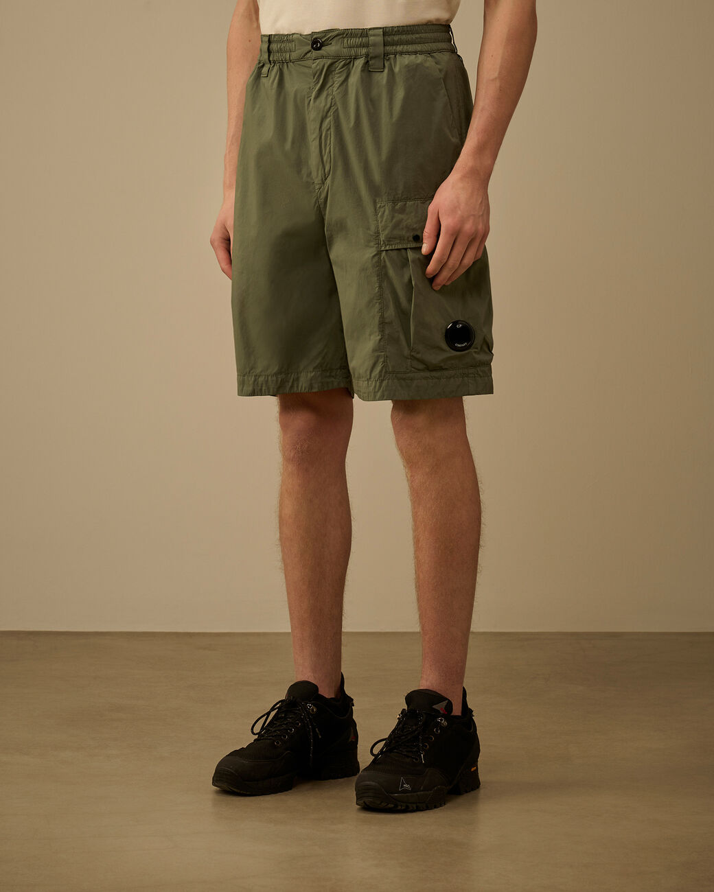 C.P. Company Cargo 20CMBE254A Bermuda verde 50 fili stretch