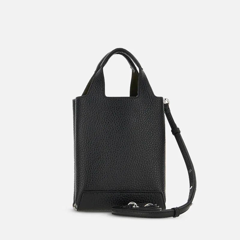 Hogan Shopping Mini KBW01RA0100TH borsa donna nero pelle