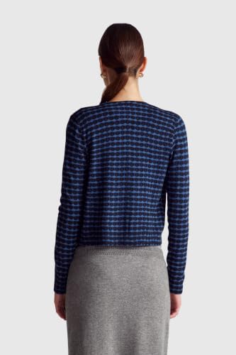 Benetton Maglieria Maglia Coreana Scollo Rotondo Stampa Allover