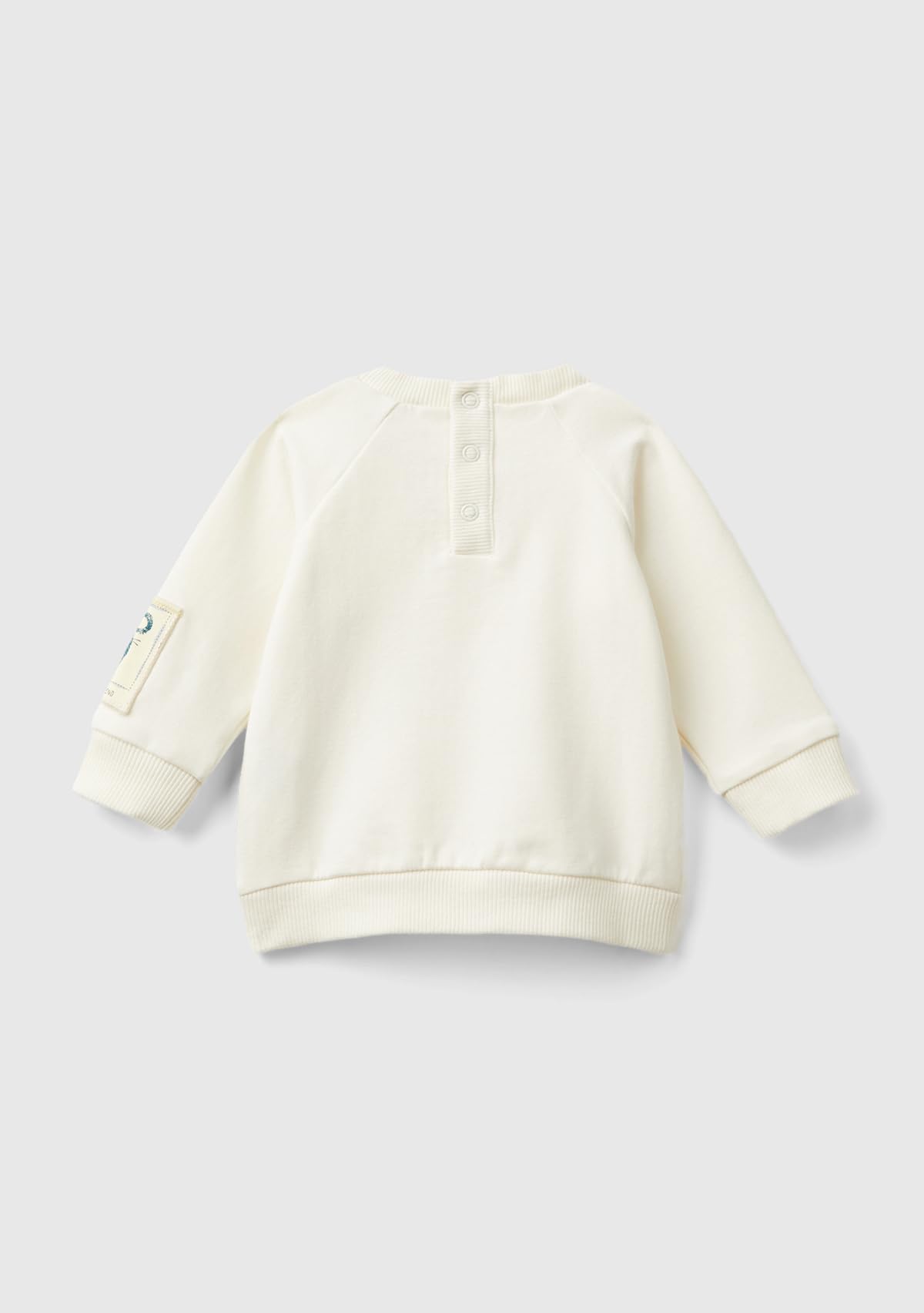 Benetton Felpe 32kna1054 Felpa Cappuccio Panna 50