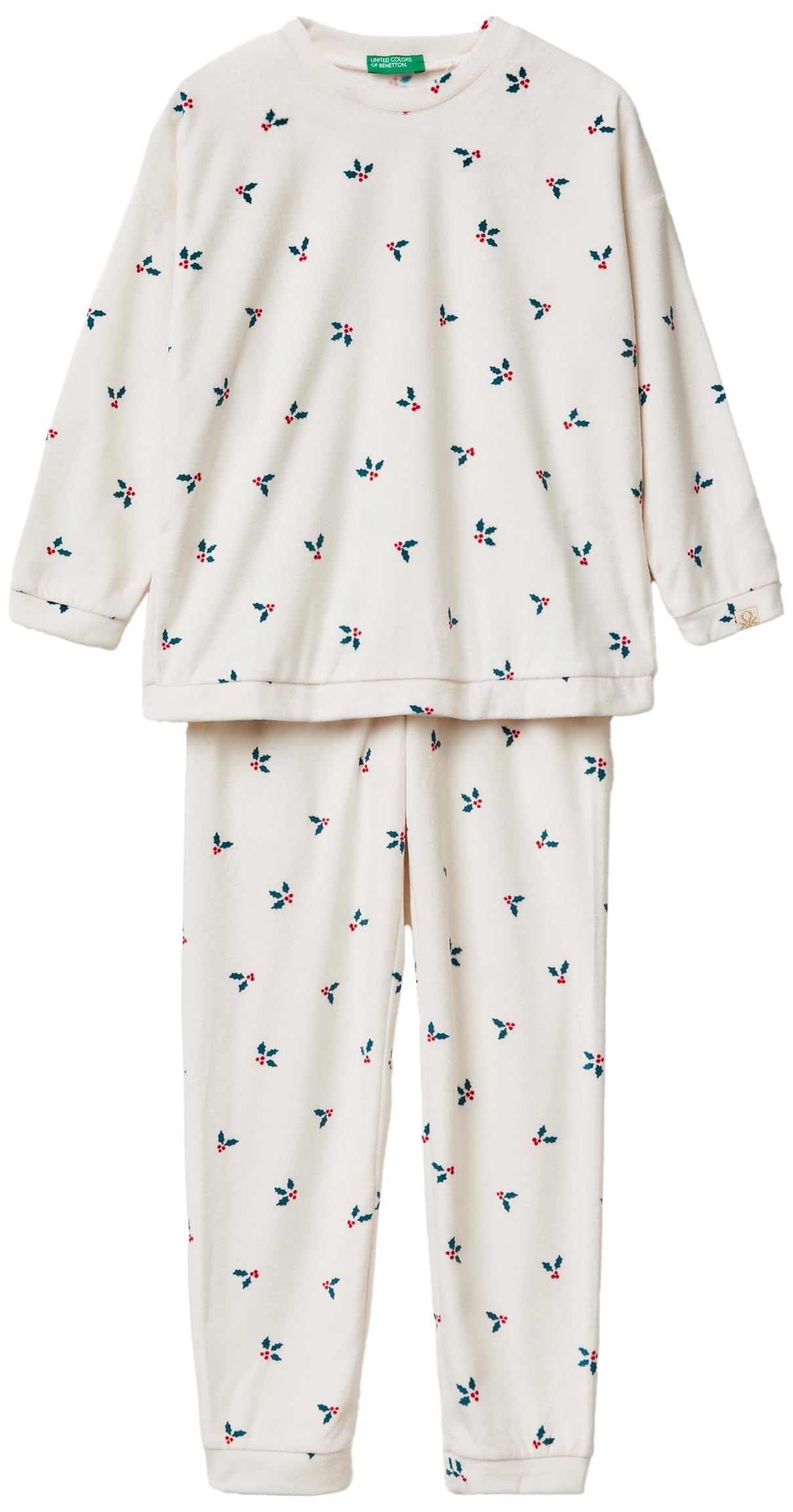 Benetton Set Pigiama Bambine Ciniglia Stampata 90