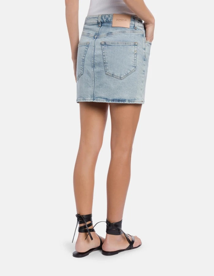 Dondup G628 DSK297Q Gonna Corta Denim Stretch Blu