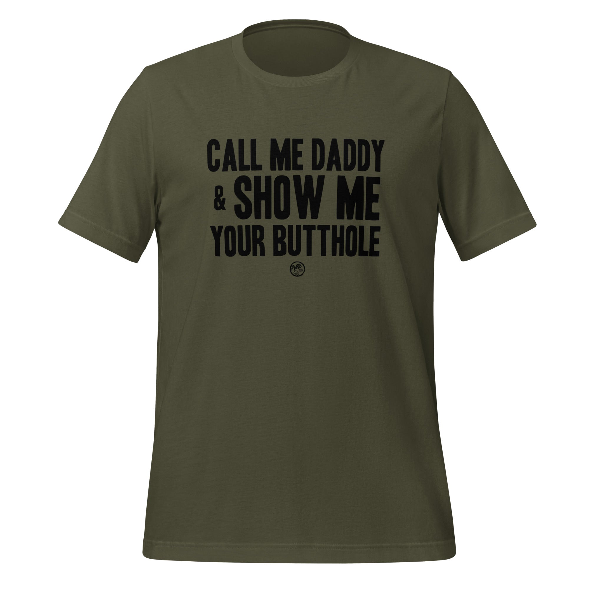 Pure Trash Call Me Daddy t-shirt uomo nera cotone