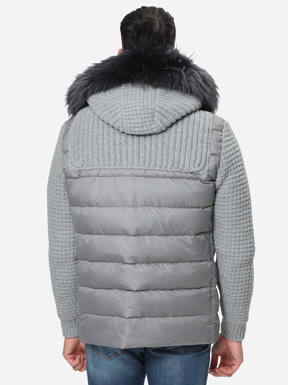 Bark 8036/C Giubbotto Uomo Grigio Piuma d'Oca