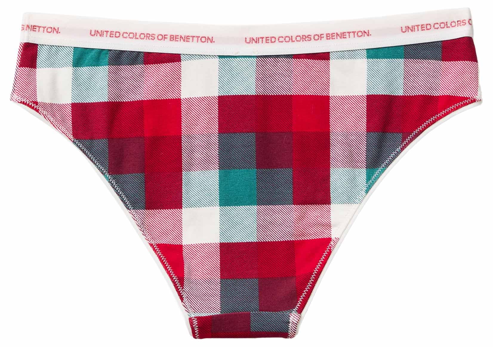 Benetton Intimo Slip Donna Cotone XS Elastico Logato